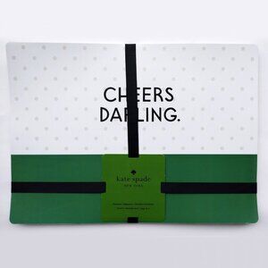 Set of 4 Kate Spade New York ‘Cheers Darling’ Placemats 13 x 18”